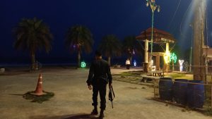 ร.ต.อ.จรัญ จันสง่ารอง สวป.สภ.โคกเคียนร้อยเวร 20 พร้อม ชป.วายุ ว.4 ตรวจสอบดูแลความปลอดภัยในพื้นที่