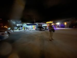 ร.ต.ต.ชูชาติ เชาว์สุ่มรอง สว.(ป.) สภ.โคกเคียน พร้อม ชป.โคกป่าคาว.4 ตรวจสอบสถานบันเทิง ร้านเสาคู่ ตาม ว.0 ของโคกเคียน1