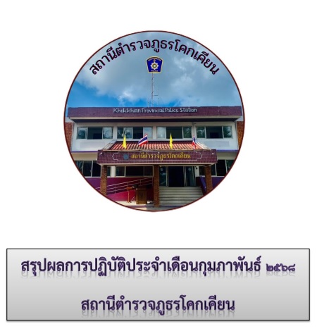 รายงานผลการดำเนินงานของ กต.ตร. สภ.โคกเคียน ประจำเดือน กุมภาพันธ์ 2568