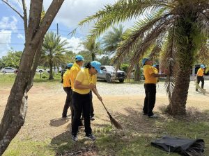 ข้าราชการตำรวจจิตอาสา สภ.โคกเคียน ร่วมกิจกรรม จิตอาสาบำเพ็ญสาธารณประโยชน์